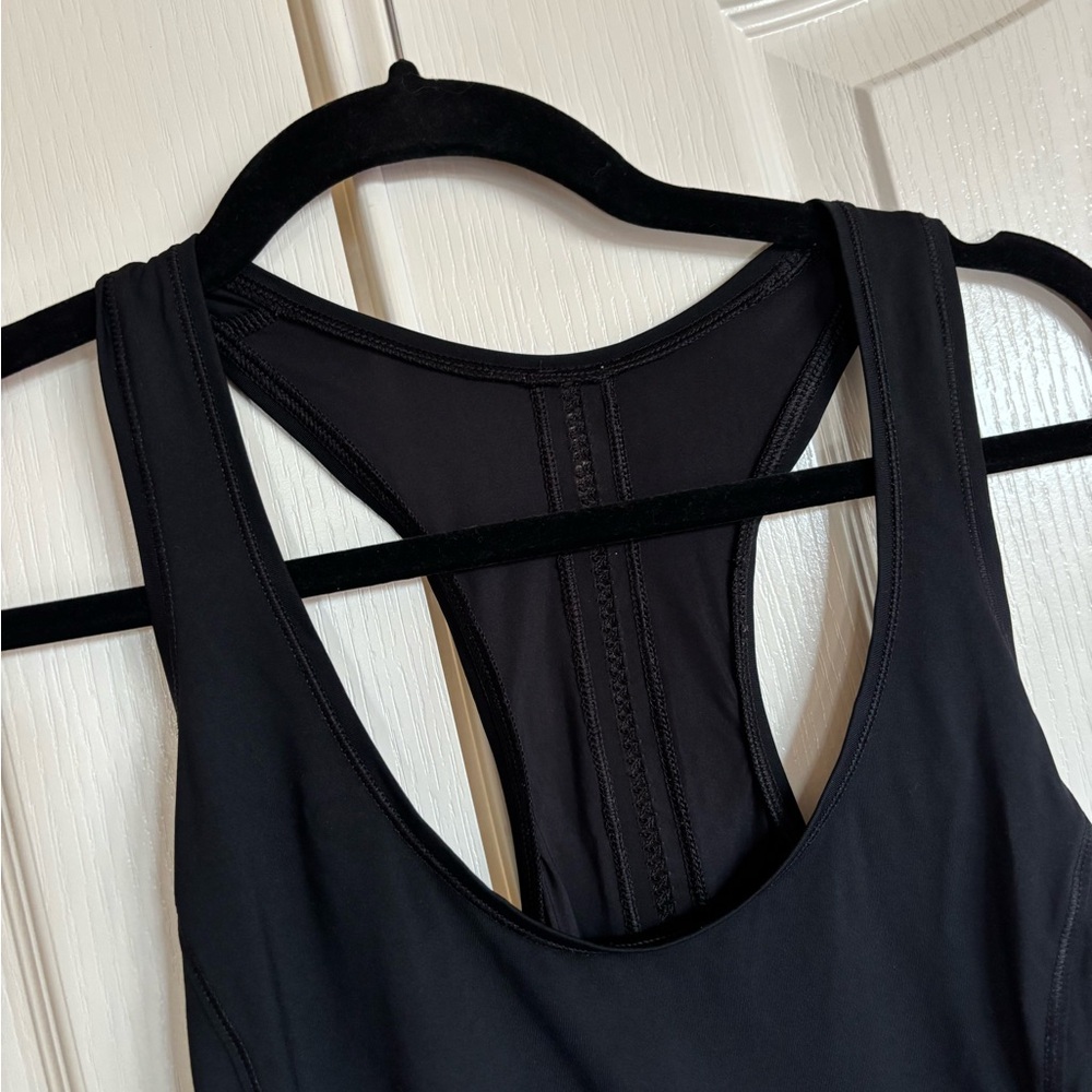 Lululemon Athletica black power Y Tank top size 2 - Picture 3 of 7